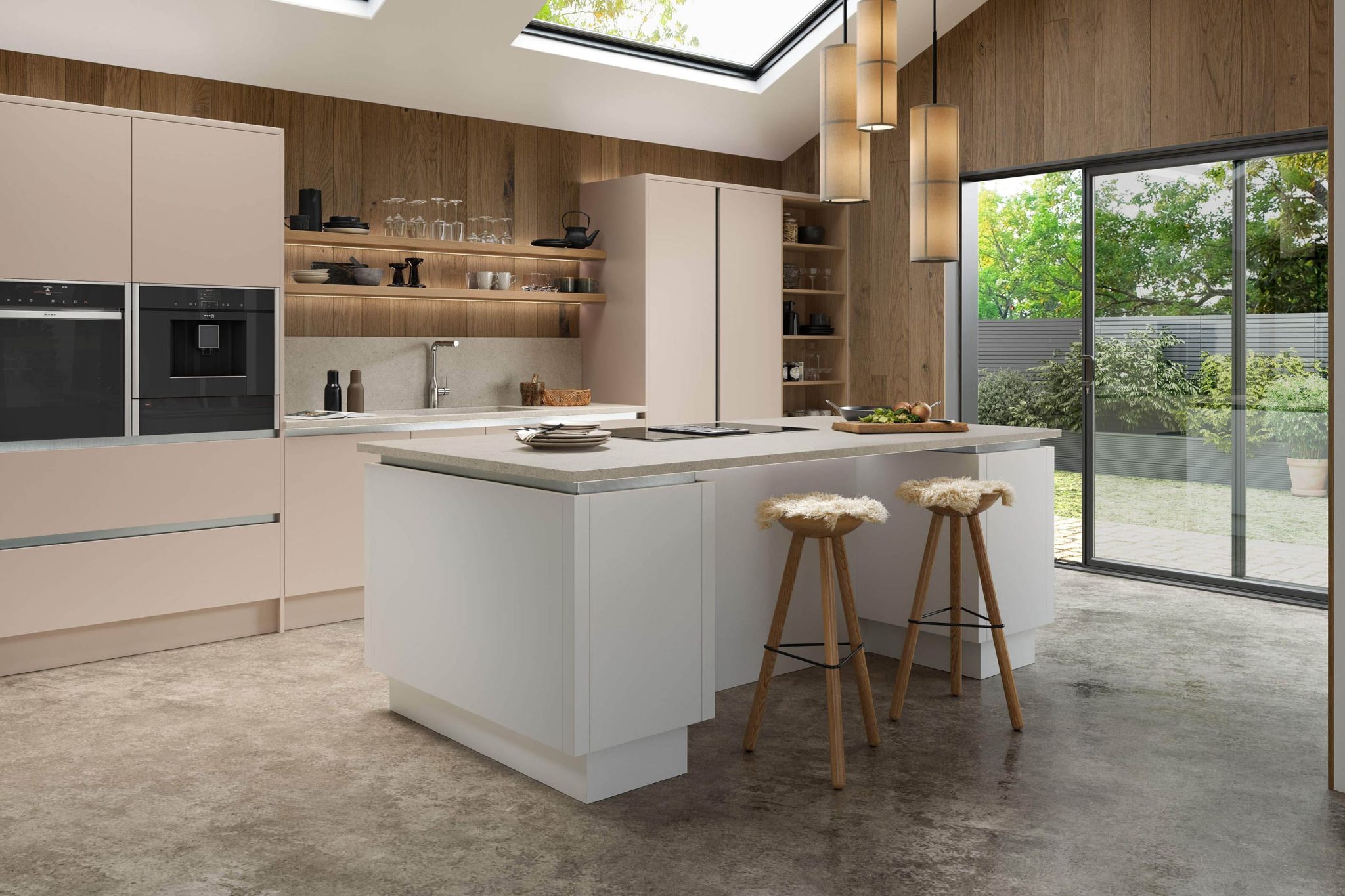 Zola Soft Matte Cashmere White kitchen